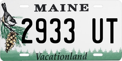 ME license plate 2933UT