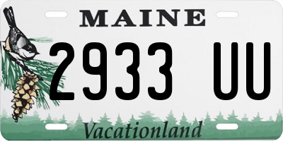 ME license plate 2933UU