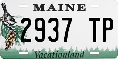 ME license plate 2937TP