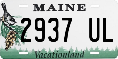 ME license plate 2937UL