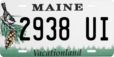 ME license plate 2938UI