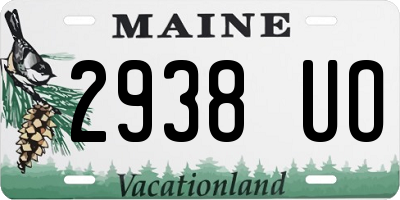 ME license plate 2938UO