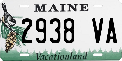 ME license plate 2938VA