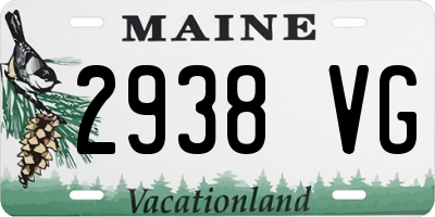 ME license plate 2938VG