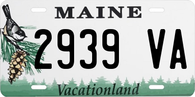 ME license plate 2939VA