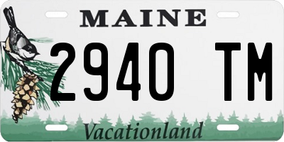 ME license plate 2940TM