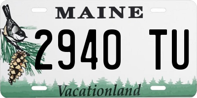 ME license plate 2940TU