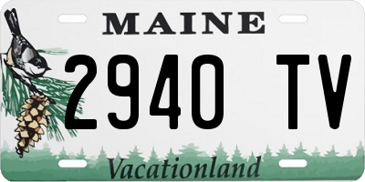 ME license plate 2940TV