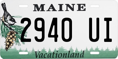 ME license plate 2940UI