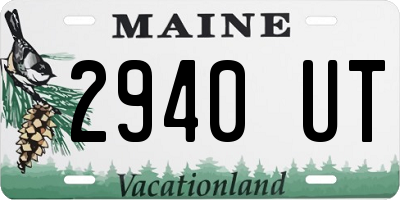 ME license plate 2940UT