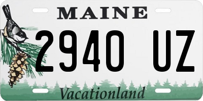 ME license plate 2940UZ