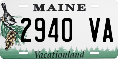 ME license plate 2940VA