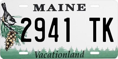 ME license plate 2941TK