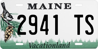 ME license plate 2941TS