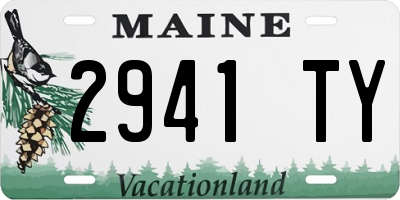 ME license plate 2941TY