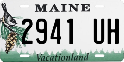 ME license plate 2941UH