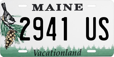 ME license plate 2941US