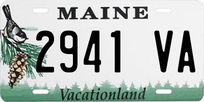 ME license plate 2941VA