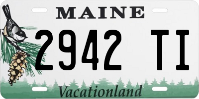 ME license plate 2942TI