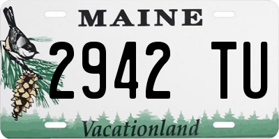 ME license plate 2942TU