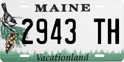 ME license plate 2943TH