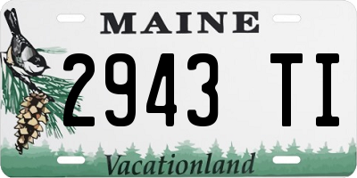 ME license plate 2943TI