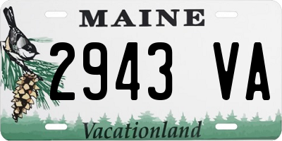 ME license plate 2943VA