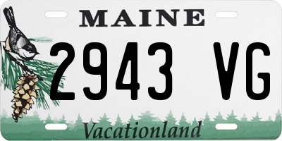 ME license plate 2943VG