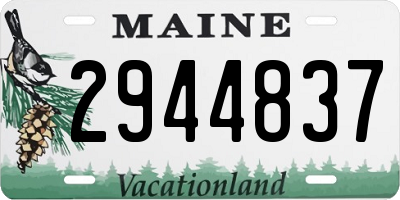 ME license plate 2944837