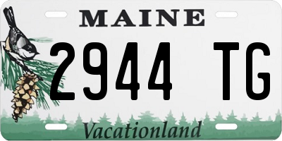 ME license plate 2944TG