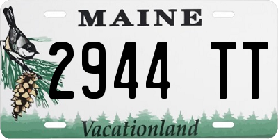 ME license plate 2944TT