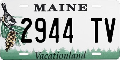 ME license plate 2944TV