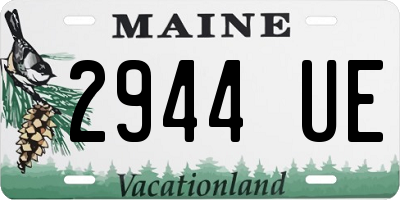 ME license plate 2944UE