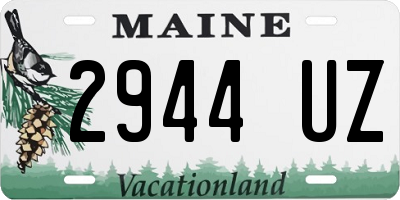 ME license plate 2944UZ