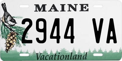 ME license plate 2944VA