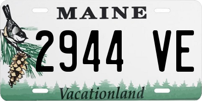 ME license plate 2944VE
