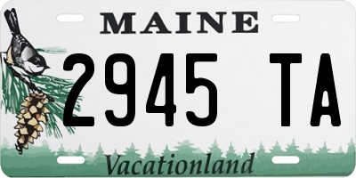 ME license plate 2945TA
