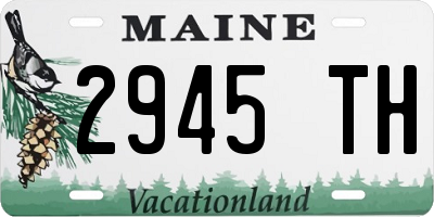 ME license plate 2945TH