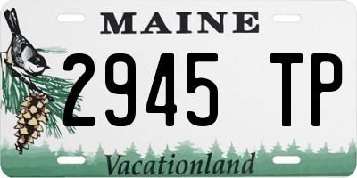 ME license plate 2945TP