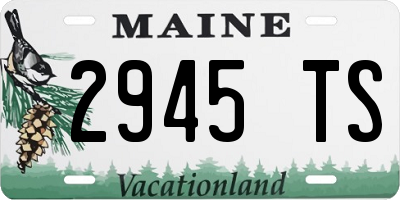 ME license plate 2945TS