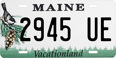 ME license plate 2945UE