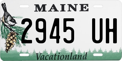 ME license plate 2945UH