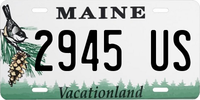 ME license plate 2945US