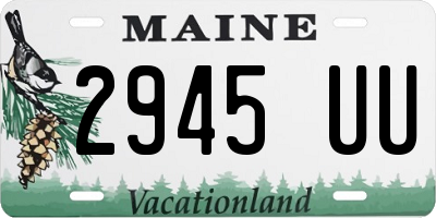 ME license plate 2945UU