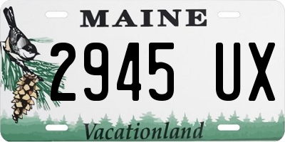 ME license plate 2945UX