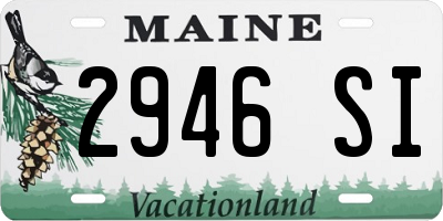 ME license plate 2946SI