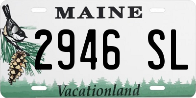 ME license plate 2946SL