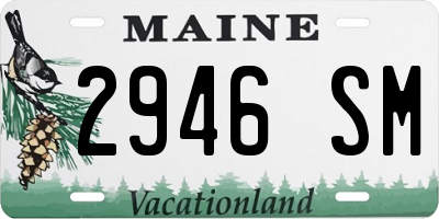 ME license plate 2946SM