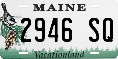 ME license plate 2946SQ