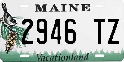 ME license plate 2946TZ